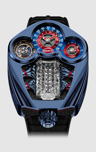 (image for) Jacob & Co. bugatti tourbillon BLUE PVD TITANIUM BU300.22.AA.AA.B Replica Watch